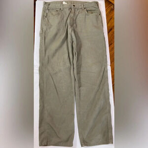 Carhartt Loose Fit Canvas Utility Work Pants Size 38x34